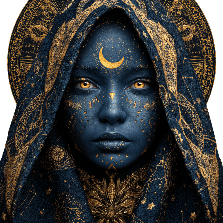 Moon Witch Portrait V3 Vinyl Car Decal Sticker – Waterproof & UV-Resistant 3.4133333333333336"