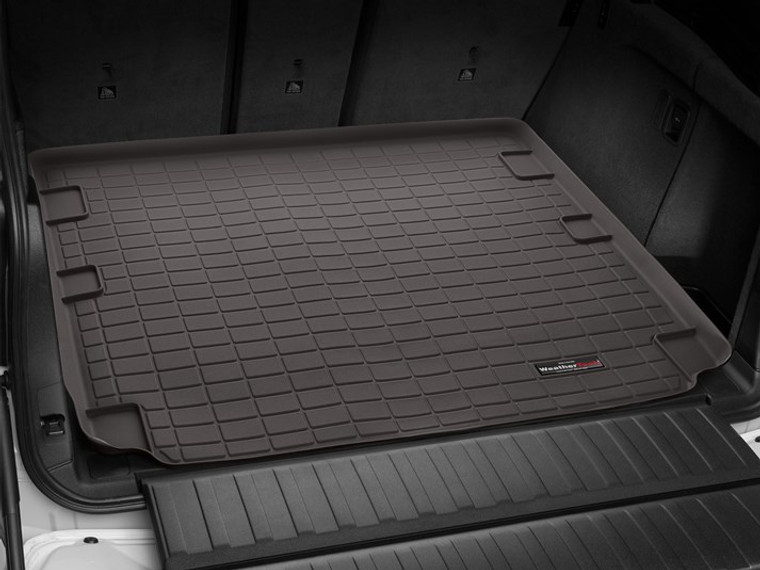 Custom Fit Cocoa Cargo Area Liner | Raised Edges, Non-Skid Surface | Premium Weathertech Quality