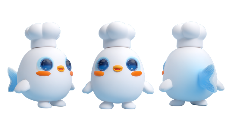 Chef Fish Mascot Vinyl Car Decal Sticker – Waterproof & UV-Resistant 2.72"