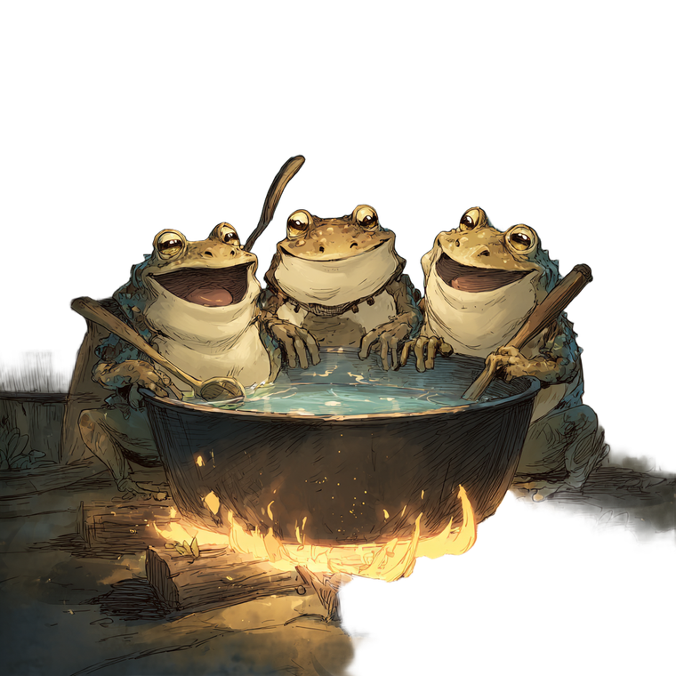 Relaxing Frogs Vinyl Car Decal Sticker – Waterproof & UV-Resistant 3.4133333333333336"