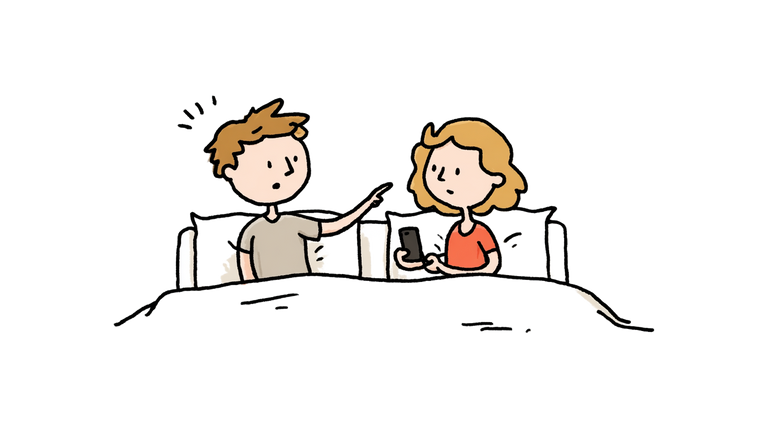 Couple With Phone V3 Vinyl Car Decal Sticker – Waterproof & UV-Resistant 2.72"