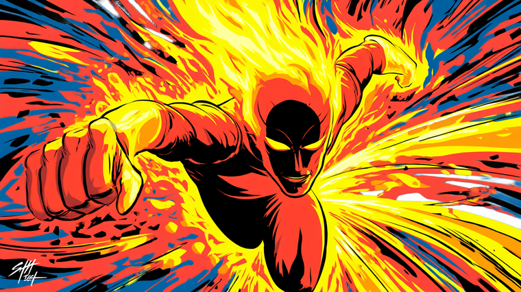 Human Torch Charging V2 Vinyl Car Decal Sticker – Waterproof & UV-Resistant 2.72"