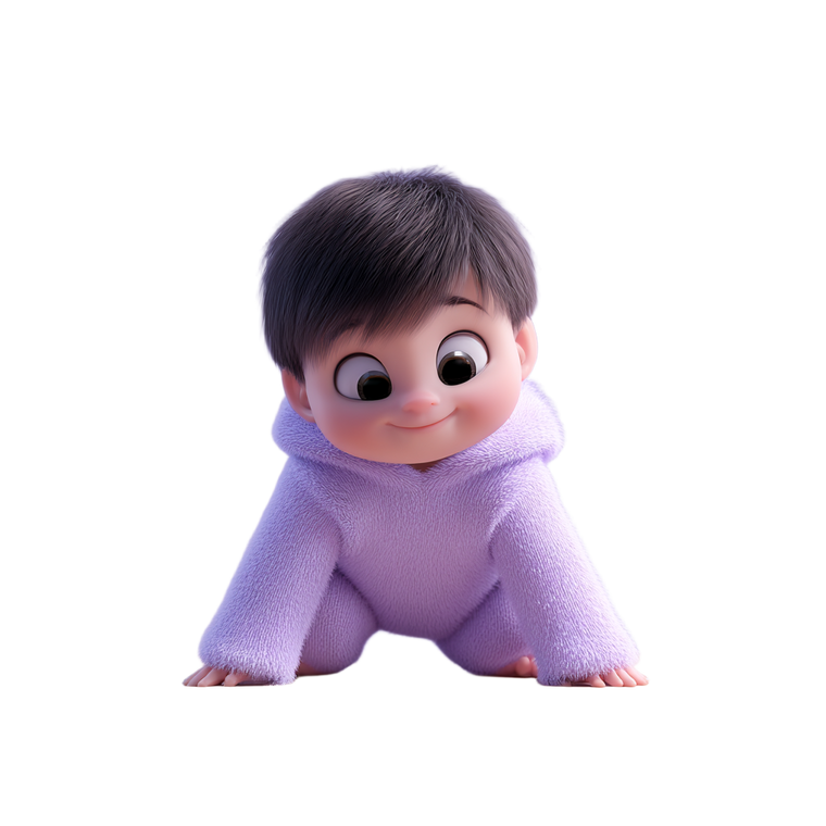 Smiling Asian Baby V4 Vinyl Car Decal Sticker – Waterproof & UV-Resistant 3.4133333333333336"