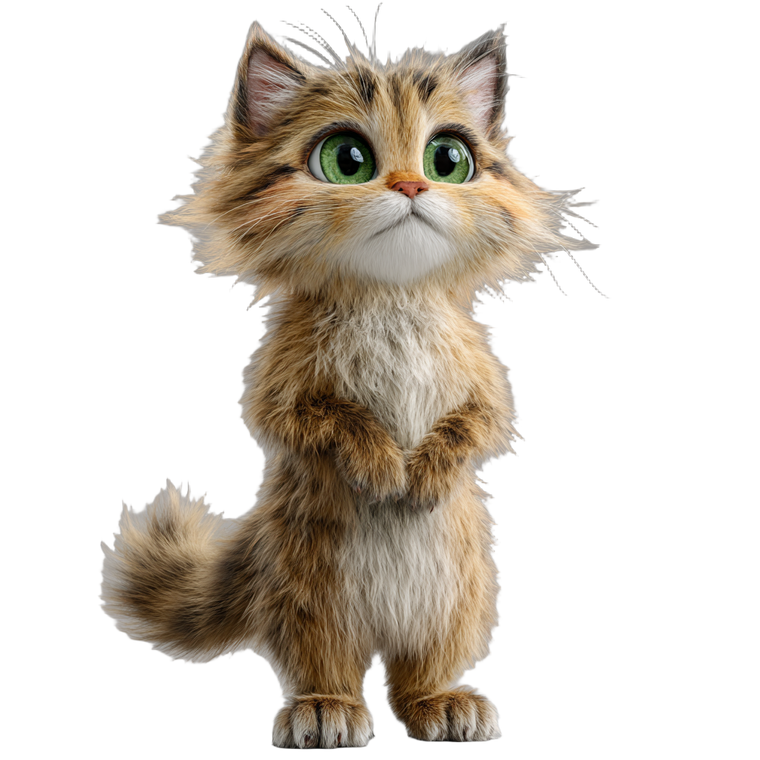 Ginger Anthropomorphic Cat V2 Vinyl Car Decal Sticker – Waterproof & UV-Resistant 3.4133333333333336"