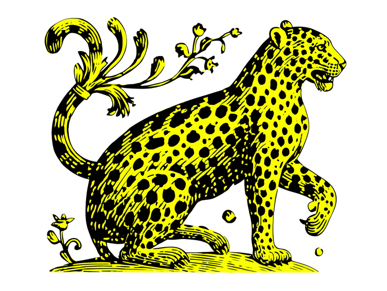 Neon Leopard Design Vinyl Car Decal Sticker – Waterproof & UV-Resistant 6.1866666666666665"