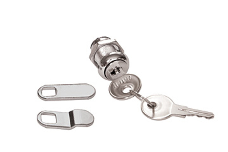 RV Designer Lock Cylinder | Standard Key Combo Cam Lock | For RV Compartment | Stainless Steel Construction