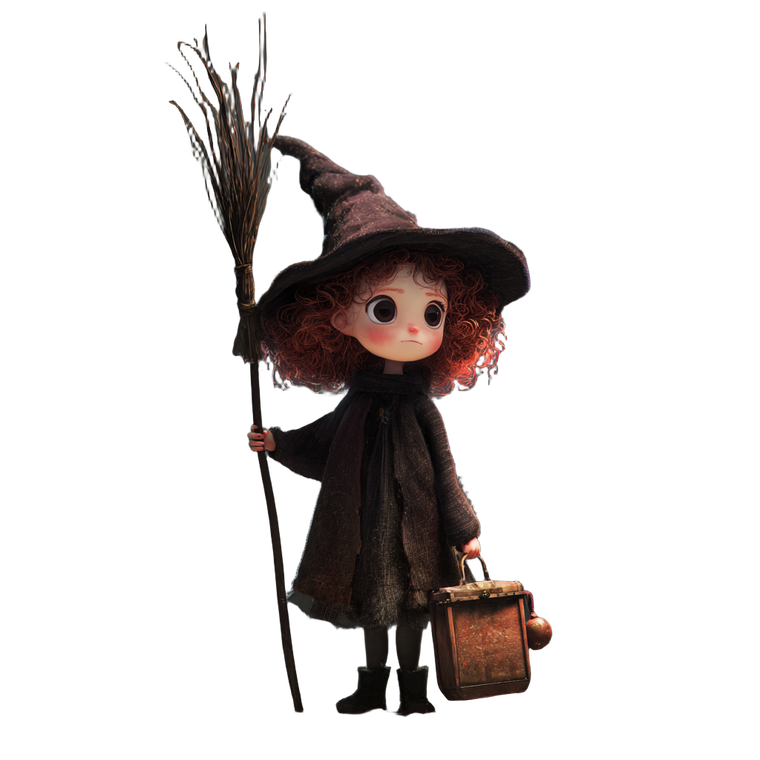 Little Witch Child V2 Vinyl Car Decal Sticker – Waterproof & UV-Resistant 6.826666666666667"