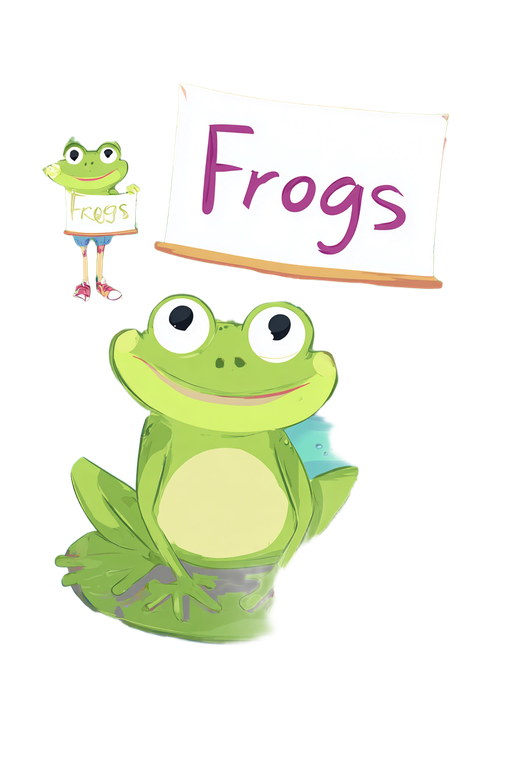 Cheerful Cartoon Frog V3 Vinyl Car Decal Sticker – Waterproof & UV-Resistant 8.96"