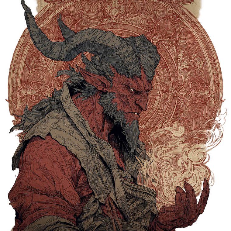 Devil Of Nine Hells V3 Vinyl Car Decal Sticker – Waterproof & UV-Resistant 3.4133333333333336"
