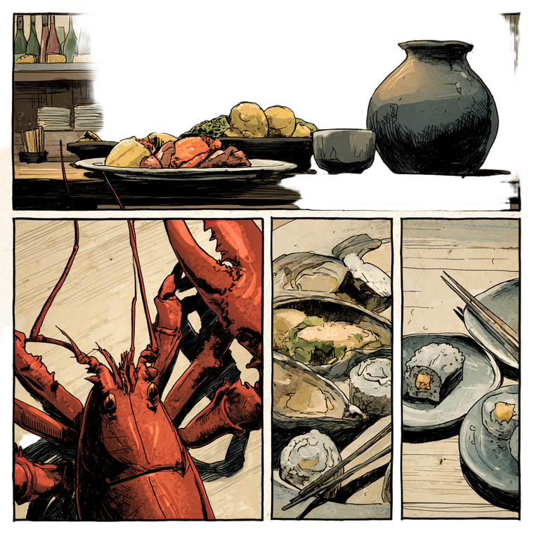 Greedy Lobster Feast Vinyl Car Decal Sticker – Waterproof & UV-Resistant 6.826666666666667"