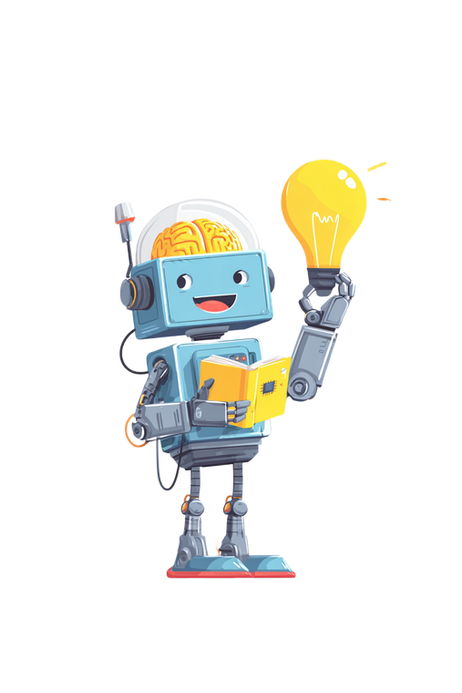 Cheerful Ai Mascot Vinyl Car Decal Sticker – Waterproof & UV-Resistant 8.96"