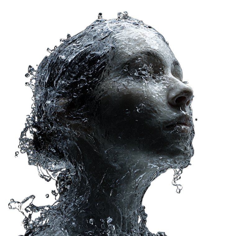 Water Woman V4 Vinyl Car Decal Sticker – Waterproof & UV-Resistant 3.4133333333333336"
