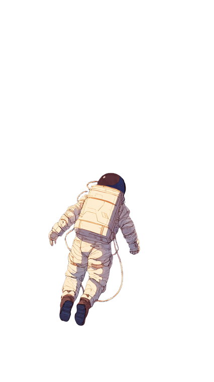 Floating Space Astronaut Vinyl Car Decal Sticker – Waterproof & UV-Resistant 4.8533333333333335"