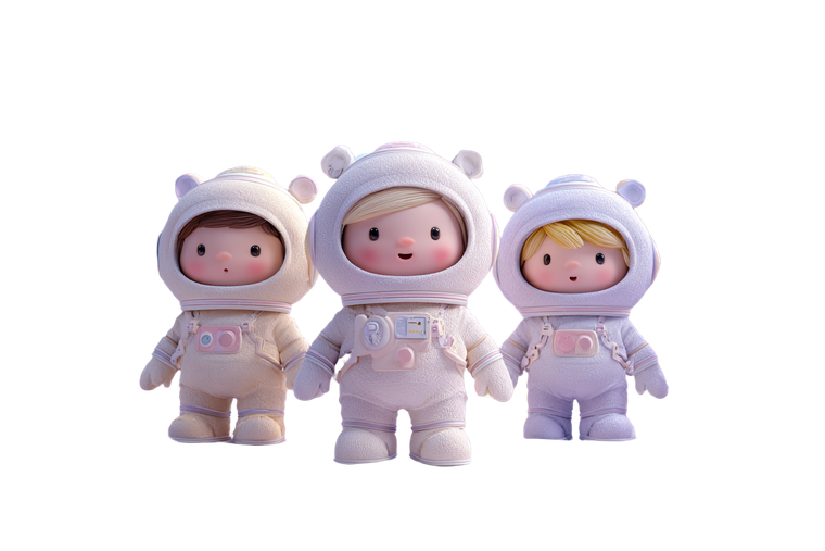 Chubby Astronaut Babies V3 Vinyl Car Decal Sticker – Waterproof & UV-Resistant 2.986666666666667"