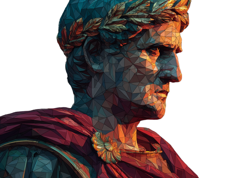Julius Caesar Rome V2 Vinyl Car Decal Sticker – Waterproof & UV-Resistant 3.0933333333333333"