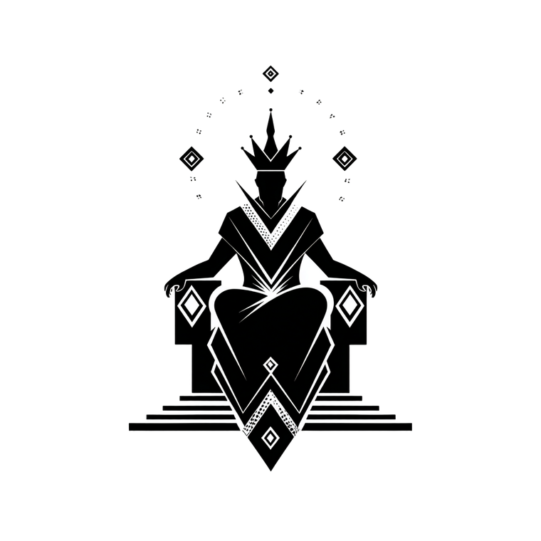 Mysterious King Logo Vinyl Car Decal Sticker – Waterproof & UV-Resistant 3.4133333333333336"