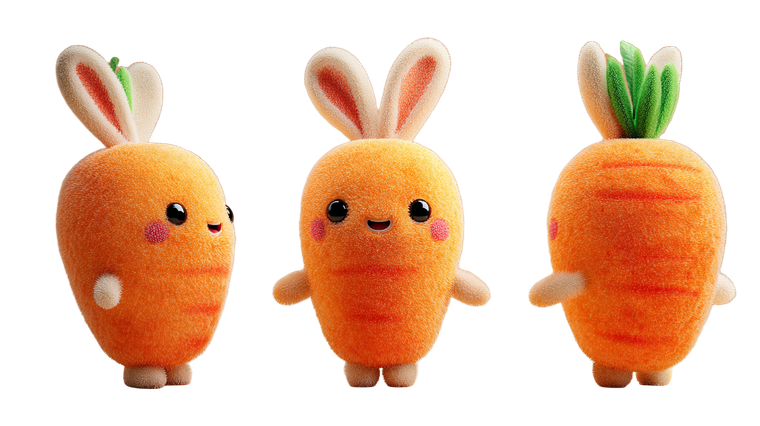 Cartoon Carrot Baby Vinyl Car Decal Sticker – Waterproof & UV-Resistant 2.72"