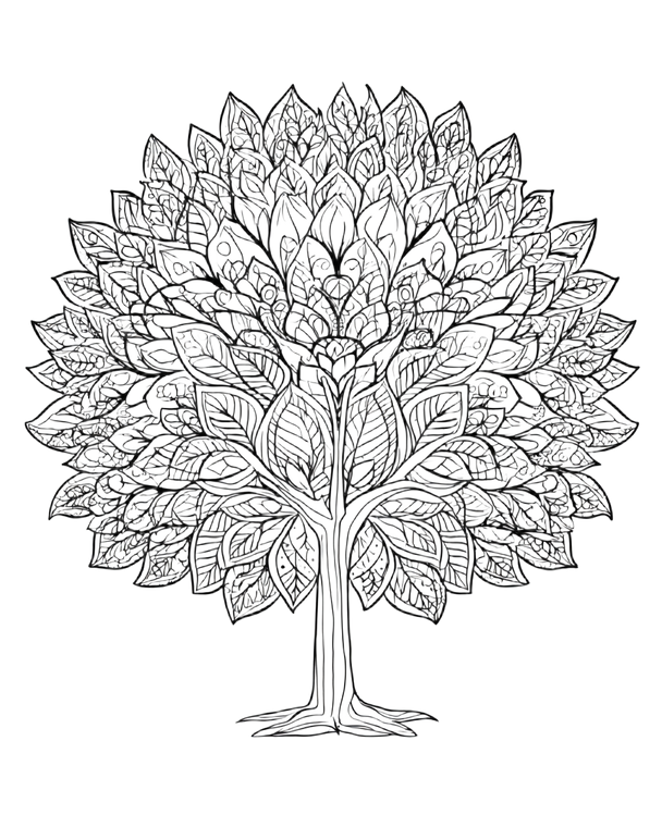 Mandala Tree V4 Vinyl Car Decal Sticker – Waterproof & UV-Resistant 4.0"
