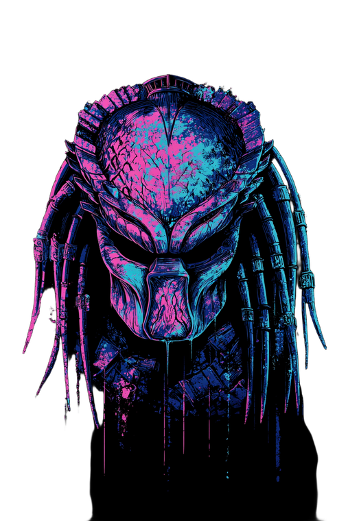 Predator Character Vinyl Car Decal Sticker – Waterproof & UV-Resistant 8.96"