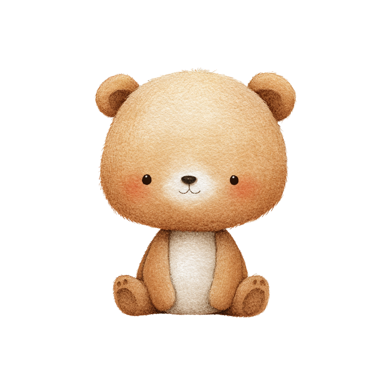 Chibi Bear V2 Vinyl Car Decal Sticker – Waterproof & UV-Resistant 3.4133333333333336"