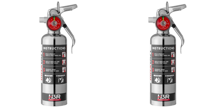 2x H3R 1 Pound MAXOUT Fire Extinguisher | Dry Chemical Agent | Steel | with Mounting Bracket | UL Rated 2-B:C | Not USCG Approved