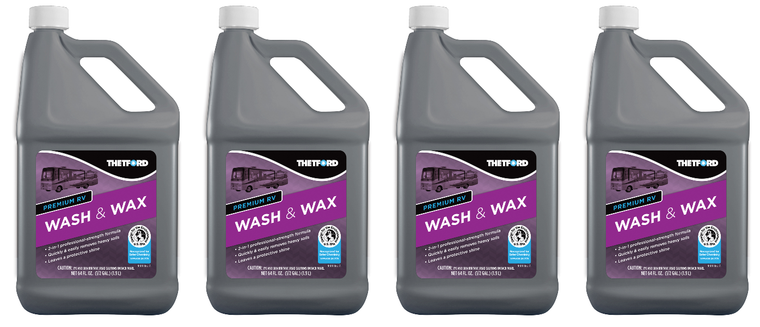 4x Thetford Car Wash Liquid | 64 Ounce Jug | Multi-Purpose Cleaner - Safe for RV's, Trucks, Cars, Boats