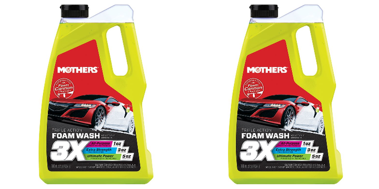 2x Mothers Foam Car Wash | Ultra-Foaming Deep Cleaning Power | 100 oz Bottle