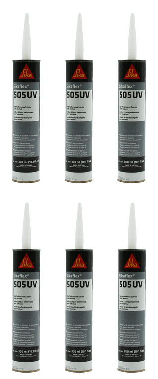 6x Ultimate AP Products Sikaflex-505UV Caulk | White Polymer Sealant | 300ml Cartridge