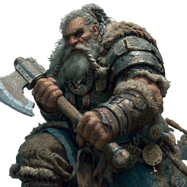 Intimidating Dwarf Warrior V2 Vinyl Car Decal Sticker – Waterproof & UV-Resistant 3.4133333333333336"