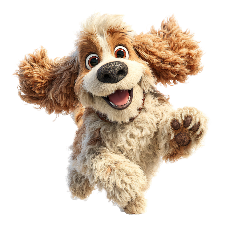 Excited Cocker Spaniel Vinyl Car Decal Sticker – Waterproof & UV-Resistant 3.4133333333333336"