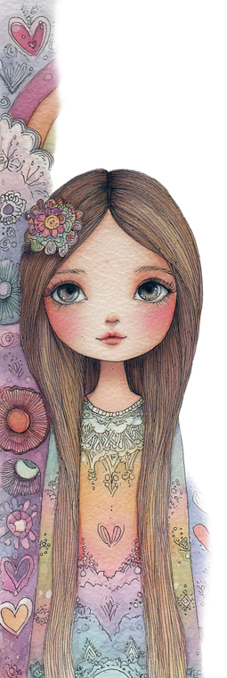 Enchanting Rainbow Girl V3 Vinyl Car Decal Sticker – Waterproof & UV-Resistant 6.346666666666667"