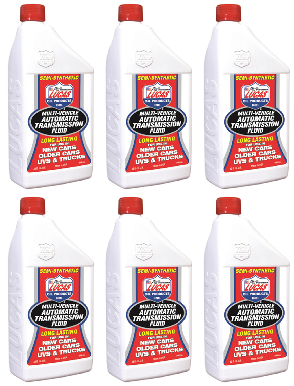 6x Lucas Oil Multi-Vehicle Auto Trans Fluid | Smooth Shifting | Heat Resistant
