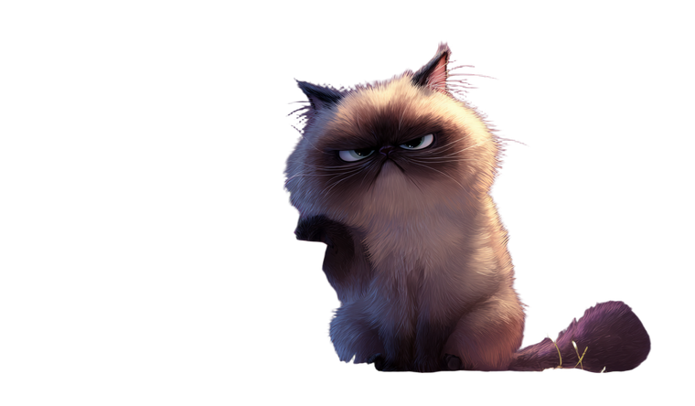 Angry Fluffy Cat V4 Vinyl Car Decal Sticker – Waterproof & UV-Resistant 2.773333333333333