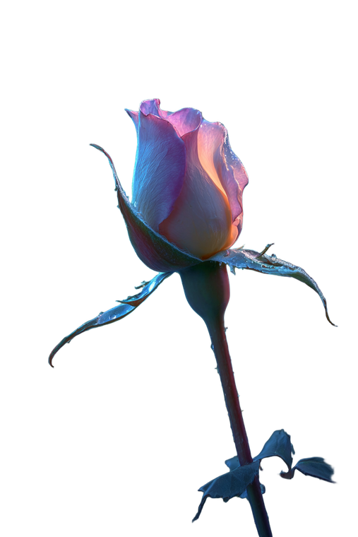 Glowing Rosebud V2 Vinyl Car Decal Sticker – Waterproof & UV-Resistant 4.4