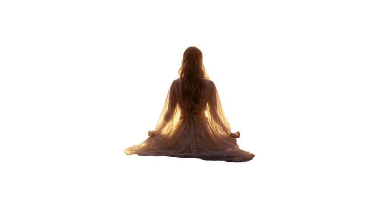 Mystical Meditating Woman V8 Vinyl Car Decal Sticker – Waterproof & UV-Resistant 5.4