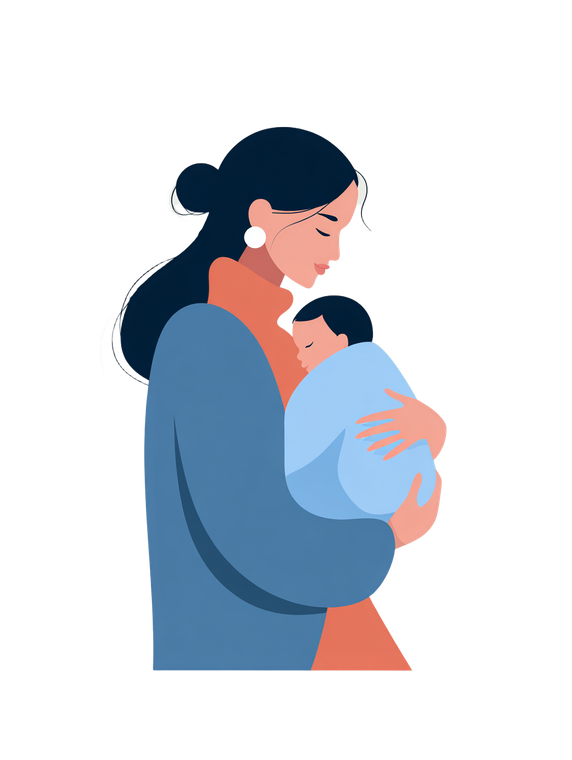 Mother And Baby V98 Vinyl Car Decal Sticker – Waterproof & UV-Resistant 8.213333333333333"
