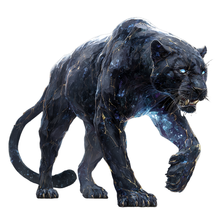 Crystalline Panther Vinyl Car Decal Sticker – Waterproof & UV-Resistant 6.826666666666667"