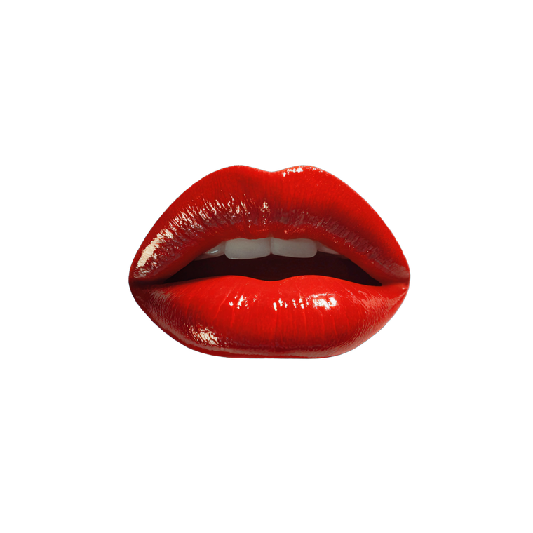 Red Lips Illustration V4 Vinyl Car Decal Sticker – Waterproof & UV-Resistant 6.826666666666667"
