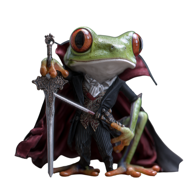 Frog Vs Vampire Vinyl Car Decal Sticker – Waterproof & UV-Resistant 3.4133333333333336"