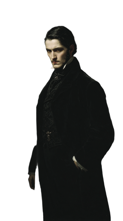 Gothic Vampire Portrait V16 Vinyl Car Decal Sticker – Waterproof & UV-Resistant 4.8533333333333335"