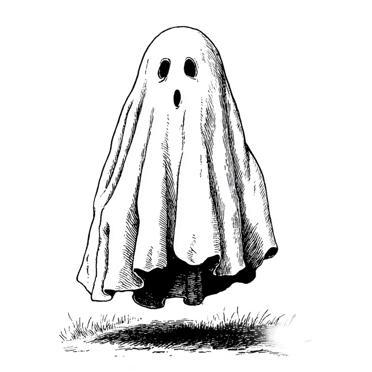 Ghost Outline V2 Vinyl Car Decal Sticker – Waterproof & UV-Resistant 6.826666666666667"