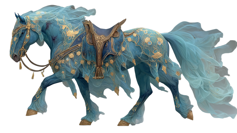 Celestial Blink Horse Vinyl Car Decal Sticker – Waterproof & UV-Resistant 2.72"