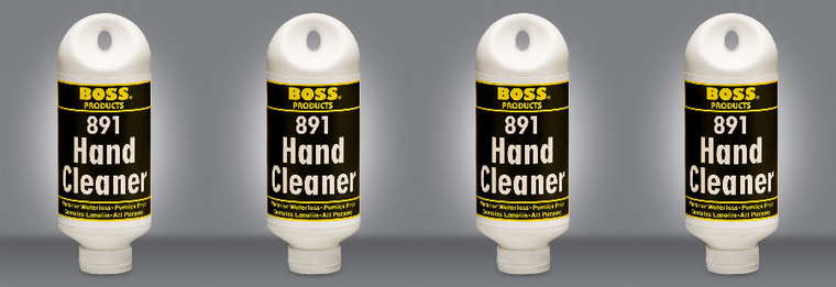 4x BOSS  891 Hand Cleaner | Removes Tough Grease, Oil, Paint, and Adhesives | Cream Formula with Lanolin