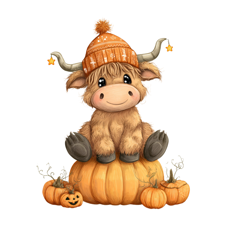 Cute Highland Cow V19 Vinyl Car Decal Sticker – Waterproof & UV-Resistant 3.4133333333333336"