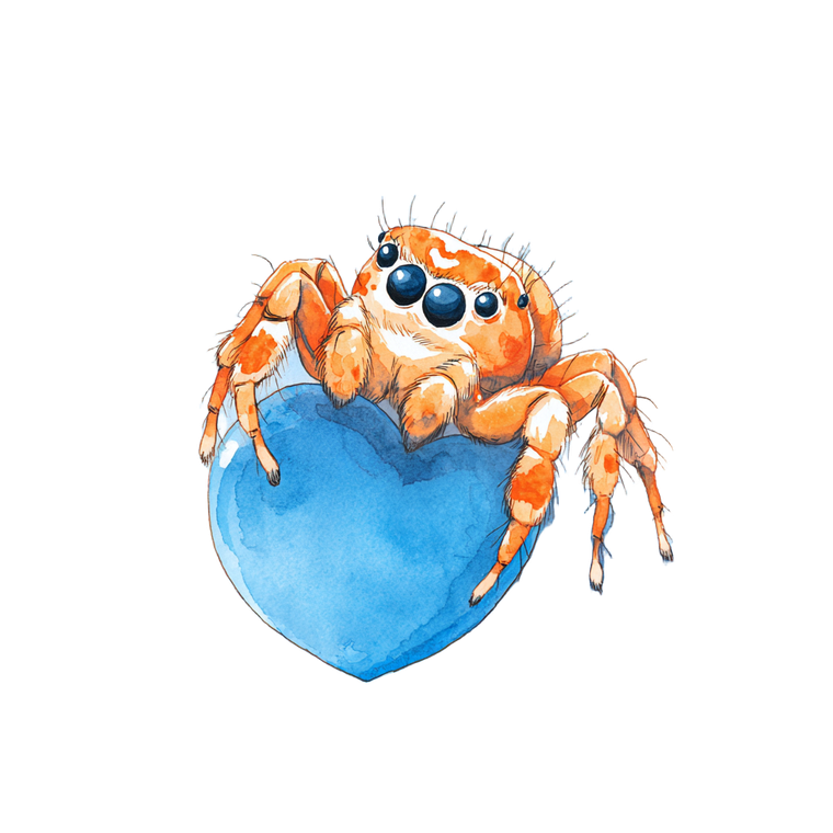 Regal Jumping Spider V2 Vinyl Car Decal Sticker – Waterproof & UV-Resistant 6.826666666666667"