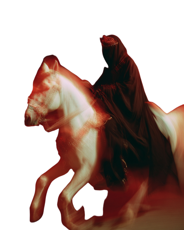 Jinn On Horse Vinyl Car Decal Sticker – Waterproof & UV-Resistant 8.0"