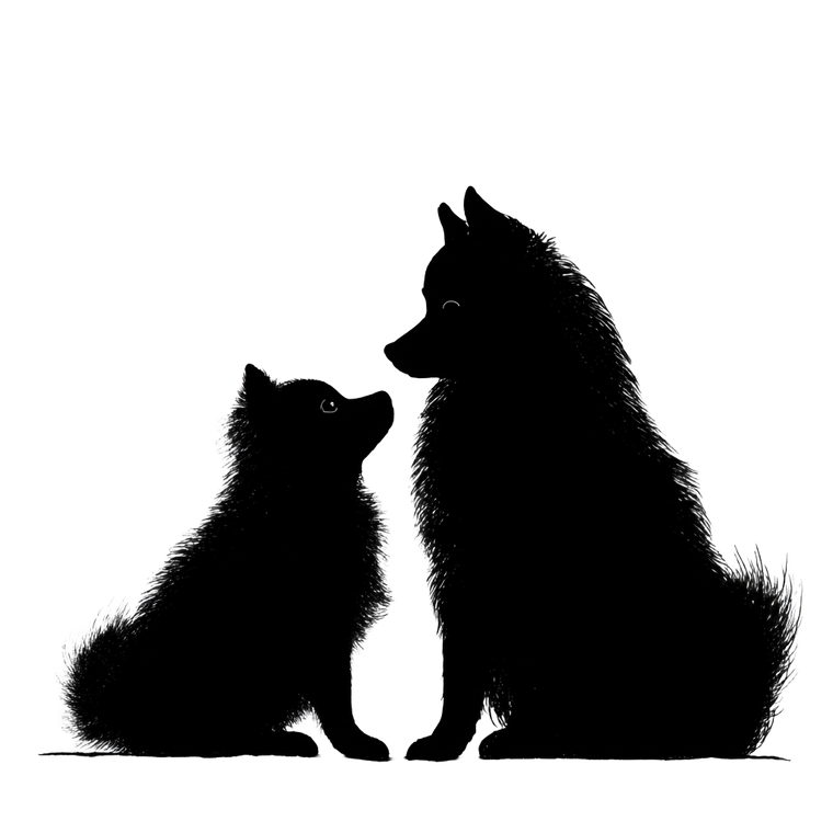 Dog Silhouettes Vector Vinyl Car Decal Sticker – Waterproof & UV-Resistant 3.4133333333333336"