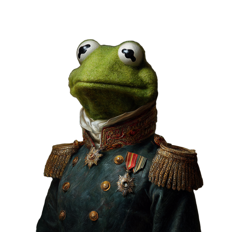 Kermit Military Medal Vinyl Car Decal Sticker – Waterproof & UV-Resistant 3.4133333333333336"