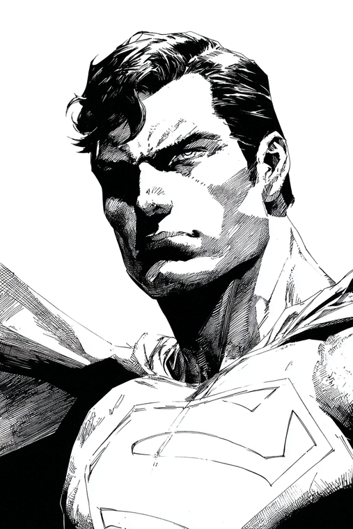 Superman Illustration V3 Vinyl Car Decal Sticker – Waterproof & UV-Resistant 4.4
