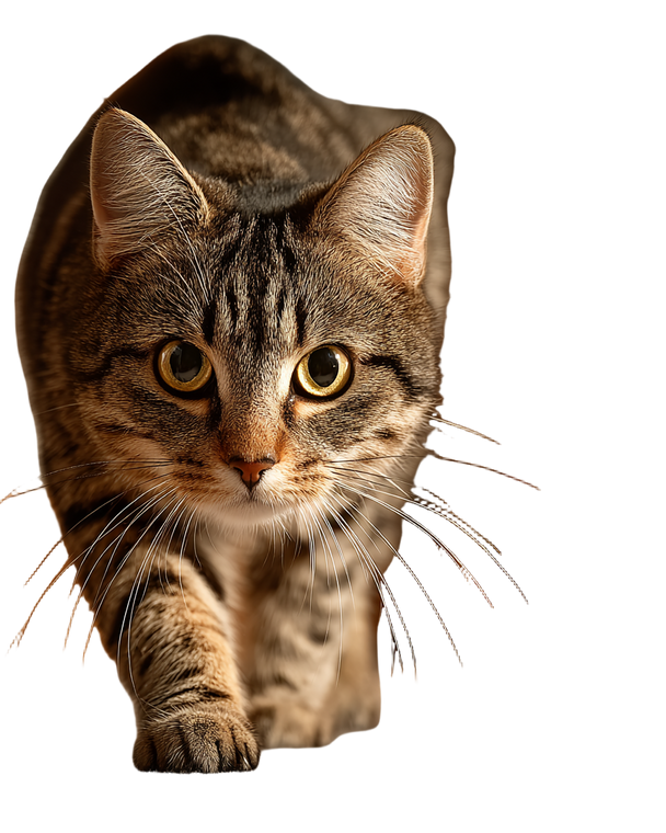 Playful Cat Pounce V2 Vinyl Car Decal Sticker – Waterproof & UV-Resistant 8.0"